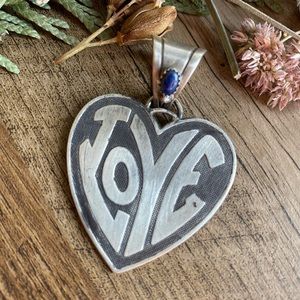 Vintage Jewelry - All you need is LOVE ๐ sterling silver pendant Vintage Jewelry - All you need is LOVE ๐ sterling silver pendant